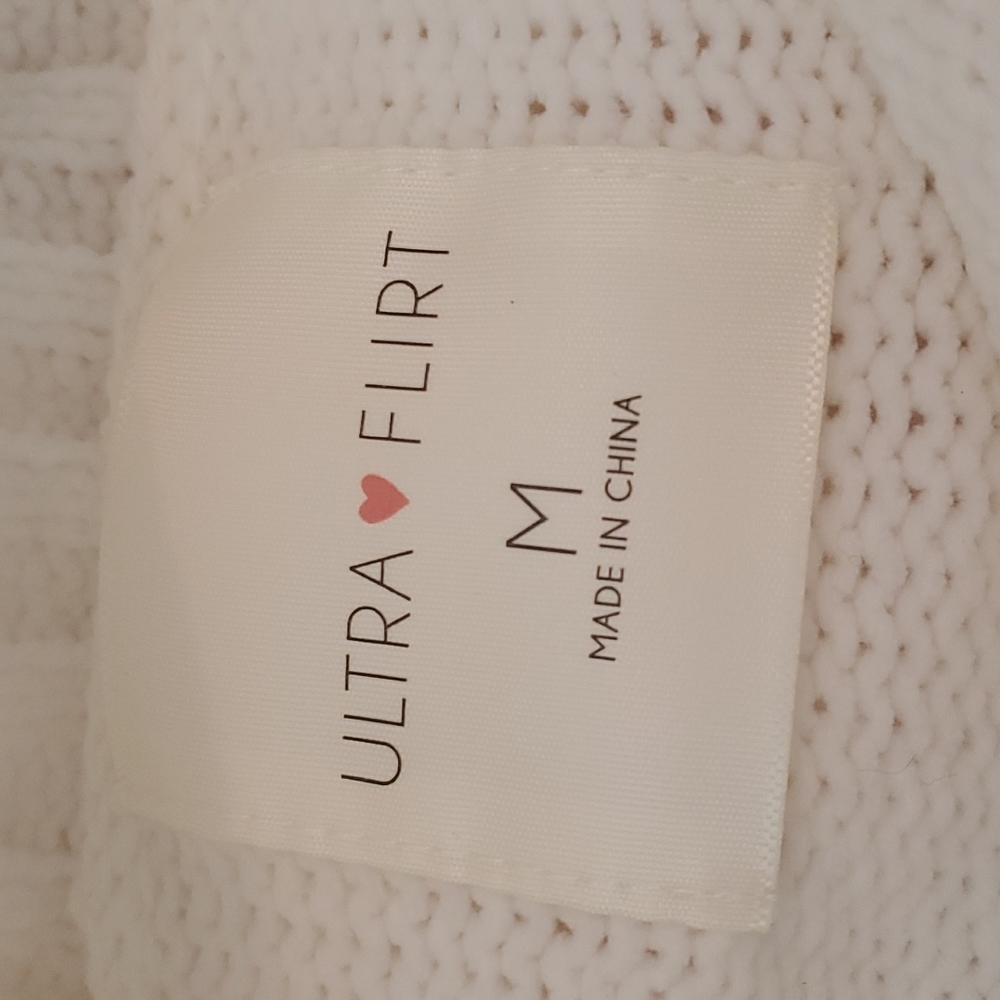 Womens Cream High low sweater - Picture 5 of 8